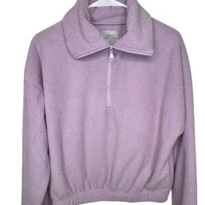 Urban Outfitters Lilac Quarter Zip Top Sweatshirt Sz M